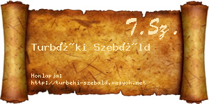 Turbéki Szebáld névjegykártya